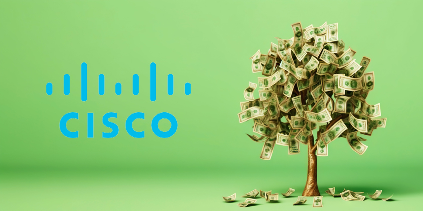 Money tree on light green background. Leaves as dollar bills. Investment concept.