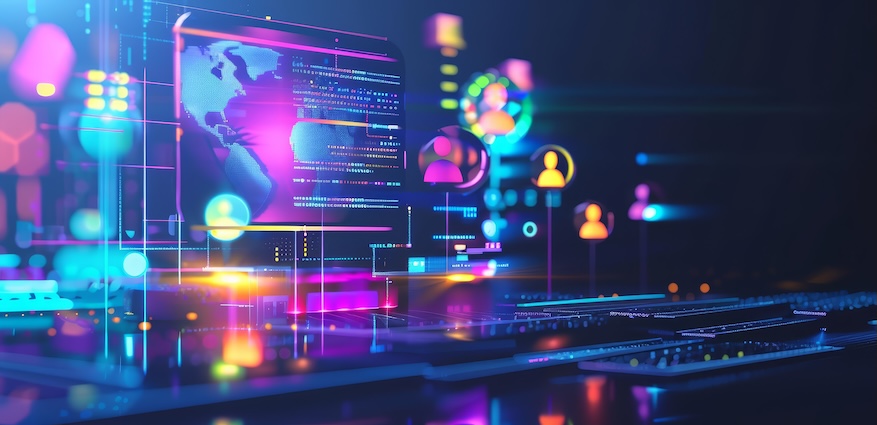 Digital illustration showing unified customer data, AI analytics, and real-time insights powering modern Customer Data Platforms