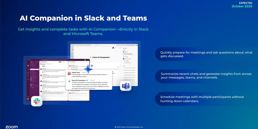 Zoom AI Companion Slack
